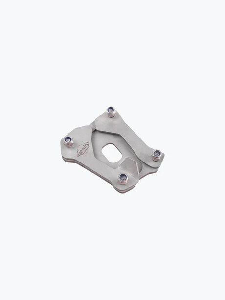 Legundary Custom Brogue Side Stand Base for TVS Apache RTR 310 Brushed Stainless Steel Stand Enlarger Plate