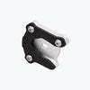 Legundary Custom Fortis Side Stand Base for Yamaha XSR 155 Black Silver Aluminium Mild Steel Stand Enlarger Plate