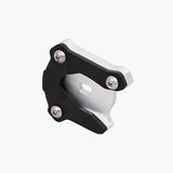 Legundary Custom Fortis Side Stand Base for Yamaha XSR 155 Black Silver Aluminium Mild Steel Stand Enlarger Plate