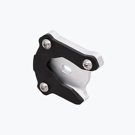 Legundary Custom Fortis Side Stand Base for Yamaha XSR 155 Black Silver Aluminium Mild Steel Stand Enlarger Plate