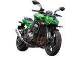Silver Stallion slip on performance exhaust for Kawasaki Z1000 silver black matte brushed