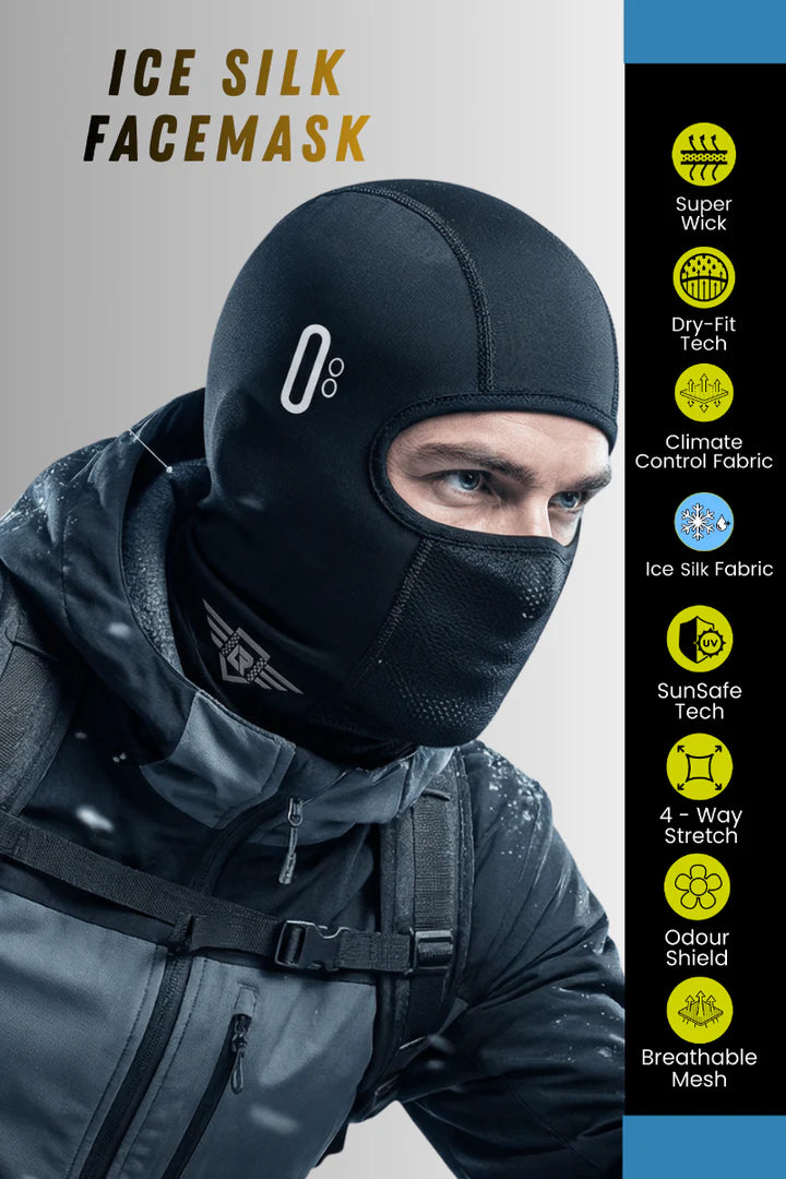 Lone Ranger Ice Silk Cooling Riding Face Mask UV Dust Protection