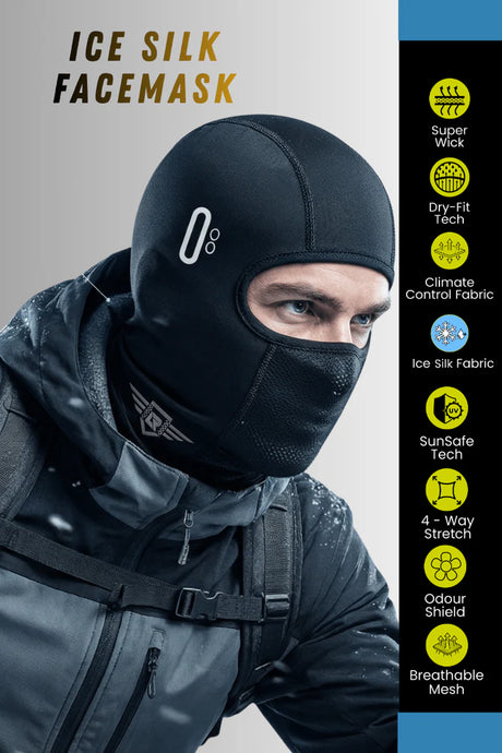 Lone Ranger Ice Silk Cooling Riding Face Mask UV Dust Protection