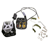 HJG 4X4 Original Devil Eye (3 in 1) Fog Light 120W (Red + White + Yellow) 4 LED Laser Spotlight For Bike/Car/Thar/Jeep (Pair)