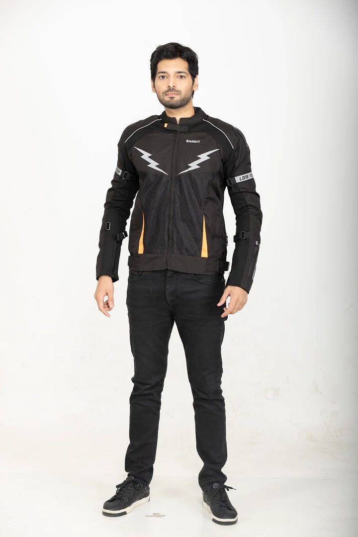 Lone Ranger Bandit orange riding jacket
