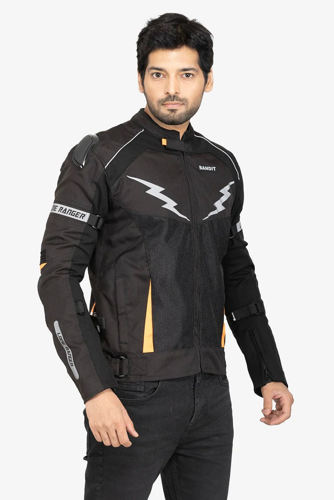 Lone Ranger Bandit orange riding jacket
