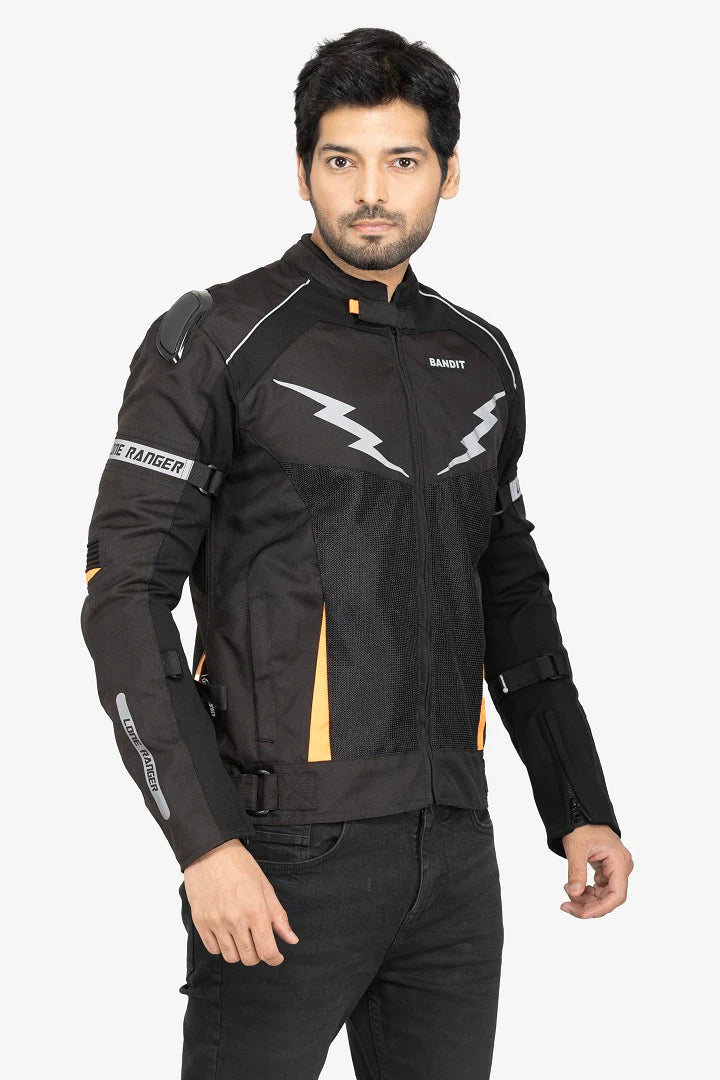 Lone Ranger Bandit orange riding jacket
