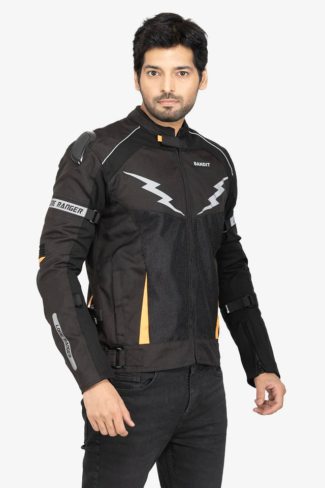 Lone Ranger Bandit orange riding jacket
