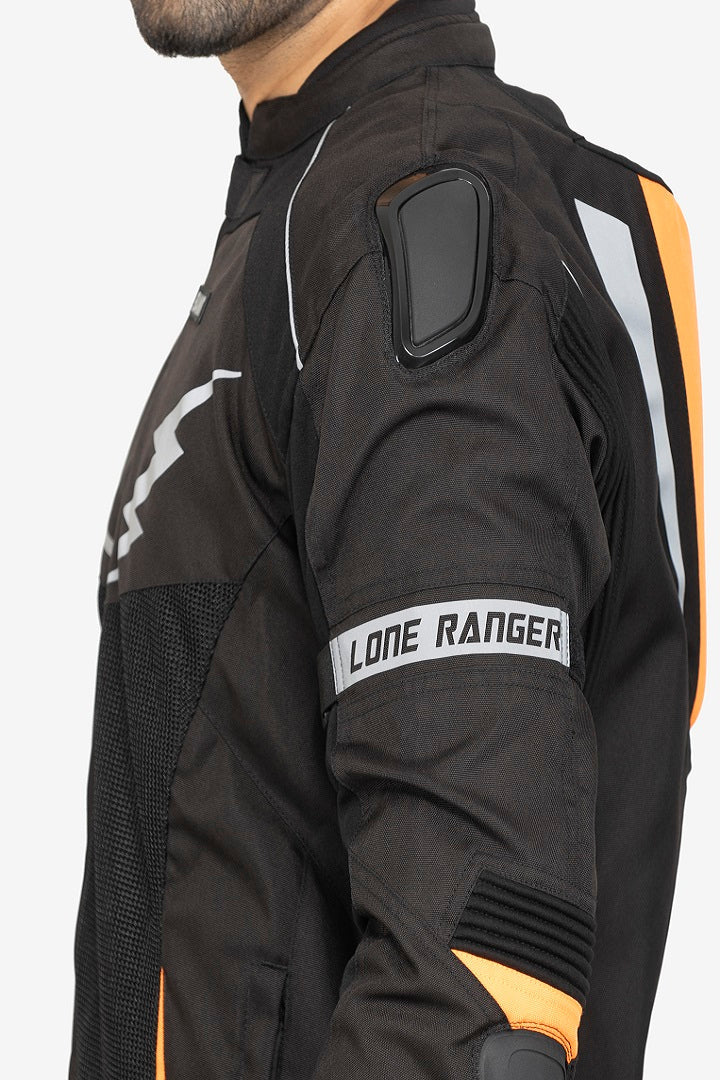 Lone Ranger Bandit orange riding jacket

