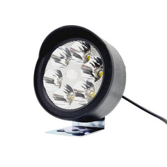 HJG LED Fog Lights for Bikes and Cars High Power, Heavy clamp and Strong ABS Plastic. (6 led Cap Set with Switch)