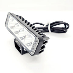 HJG 4 LED Fog Light for Bikes and Cars High Power, Heavy clamp and Strong aluminum. (4 LED Fog Single)