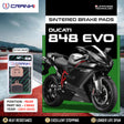 CRANK1 CB662 rear sintered brake pads for Ducati 848 EVO 2011-2013 high performance motorcycle brake pads LEGUNDARY Custom