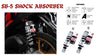 RCB SB-5 white rear shock absorber for Yamaha Aerox 155 01A0137W