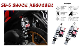 RCB SB-5 white rear shock absorber for Yamaha Aerox 155 01A0137W