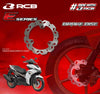RCB E-Series 230mm silver floating brake disc 01D0480Z for Aerox 155