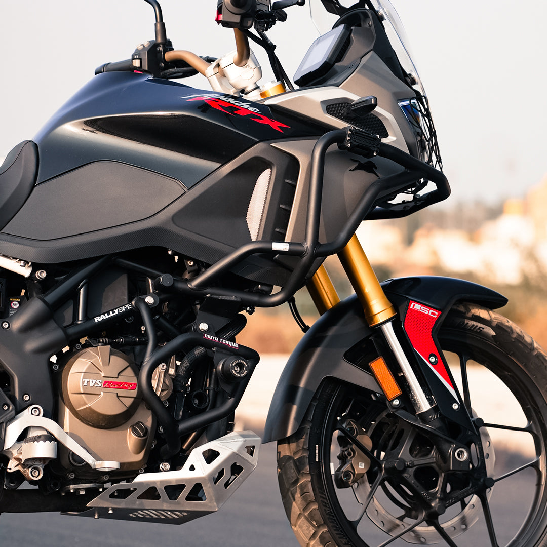 Moto Torque Stallion Crash Guard Black for TVS Apache RTX 300