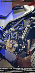 Hyperrider Crash Guard with CNC Delrin Frame Sliders for Husqvarna Svartpilen and Vitpilen