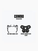 Legundary Custom KTM ADV 890 carrier plate and saddle stay combo black mild steel luggage support system