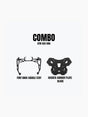 Legundary Custom KTM ADV 890 carrier plate and saddle stay combo black mild steel luggage support system