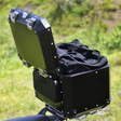 Auto Engina Backrest for Top Box | Black PU Foam Motorcycle Passenger Backrest