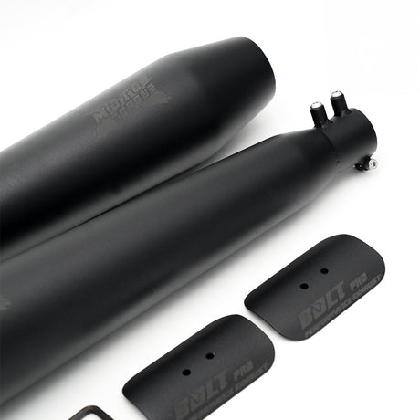 Moto Torque BOLT PRO black performance exhaust for Royal Enfield Interceptor 650