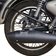 Moto Torque Dolphin Black Performance Exhaust for Royal Enfield