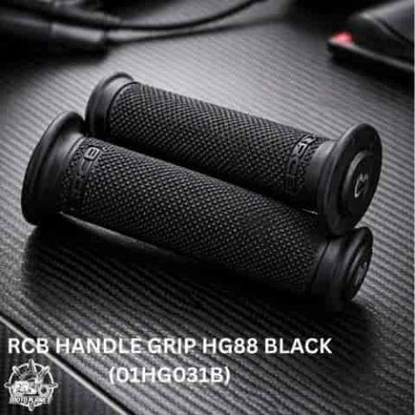RCB HG88 black motorcycle handlebar grip set 01HG017B 01HG031B