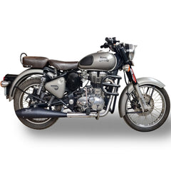Moto Torque Dolphin Black Performance Exhaust for Royal Enfield