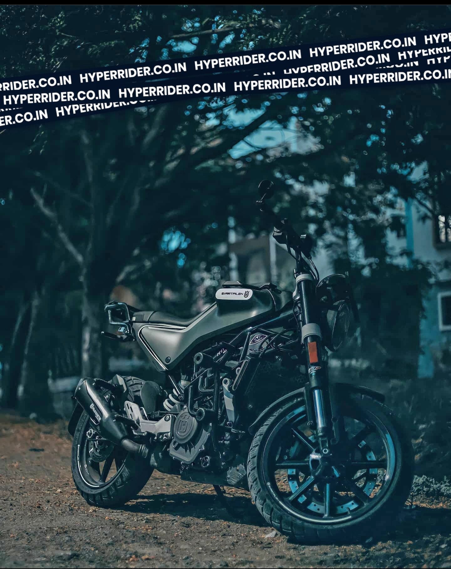 Hyperrider Crash Guard with CNC Delrin Frame Sliders for Husqvarna Svartpilen and Vitpilen