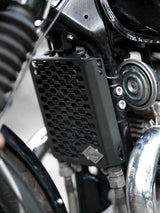Legendary Custom Interceptor 650 radiator grill black mild steel radiator guard