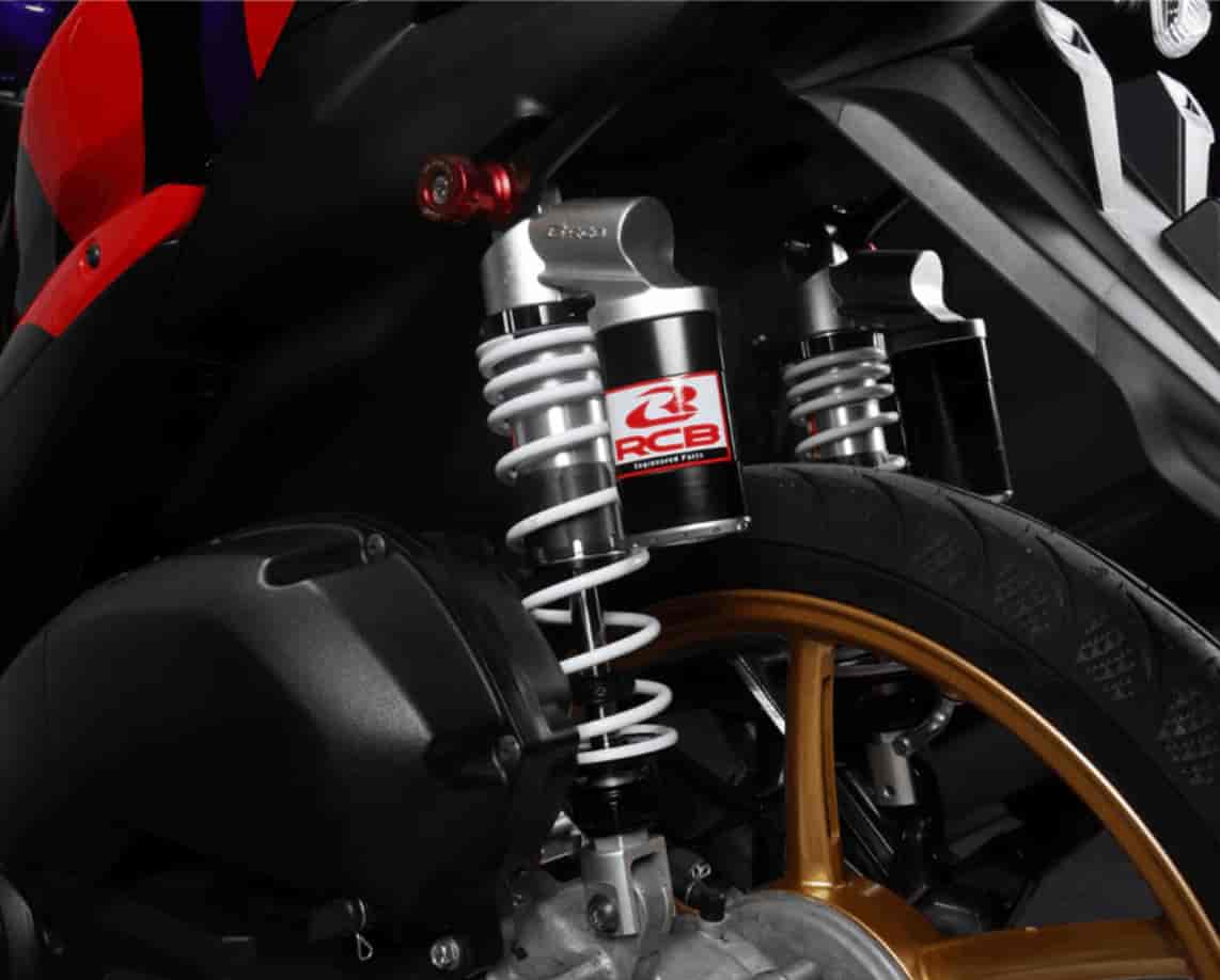 RCB SB-5 white rear shock absorber for Yamaha Aerox 155 01A0137W