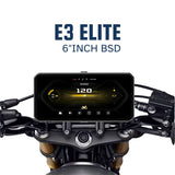 LBC Moto E3 Elite 6.25 inch motorcycle navigation system with Apple CarPlay Android Auto 2K display dual DVR TPMS GPS blind spot detection