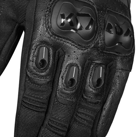 KORDA Hybrid Motorcycle Riding Gloves with D3O Protection, Hard Knuckle Guards & TouchTip Technology