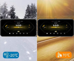 LBC Moto E3 Elite 6.25 inch motorcycle navigation system with Apple CarPlay Android Auto 2K display dual DVR TPMS GPS blind spot detection