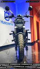 Hyperrider Crash Guard with CNC Delrin Frame Sliders for Husqvarna Svartpilen and Vitpilen