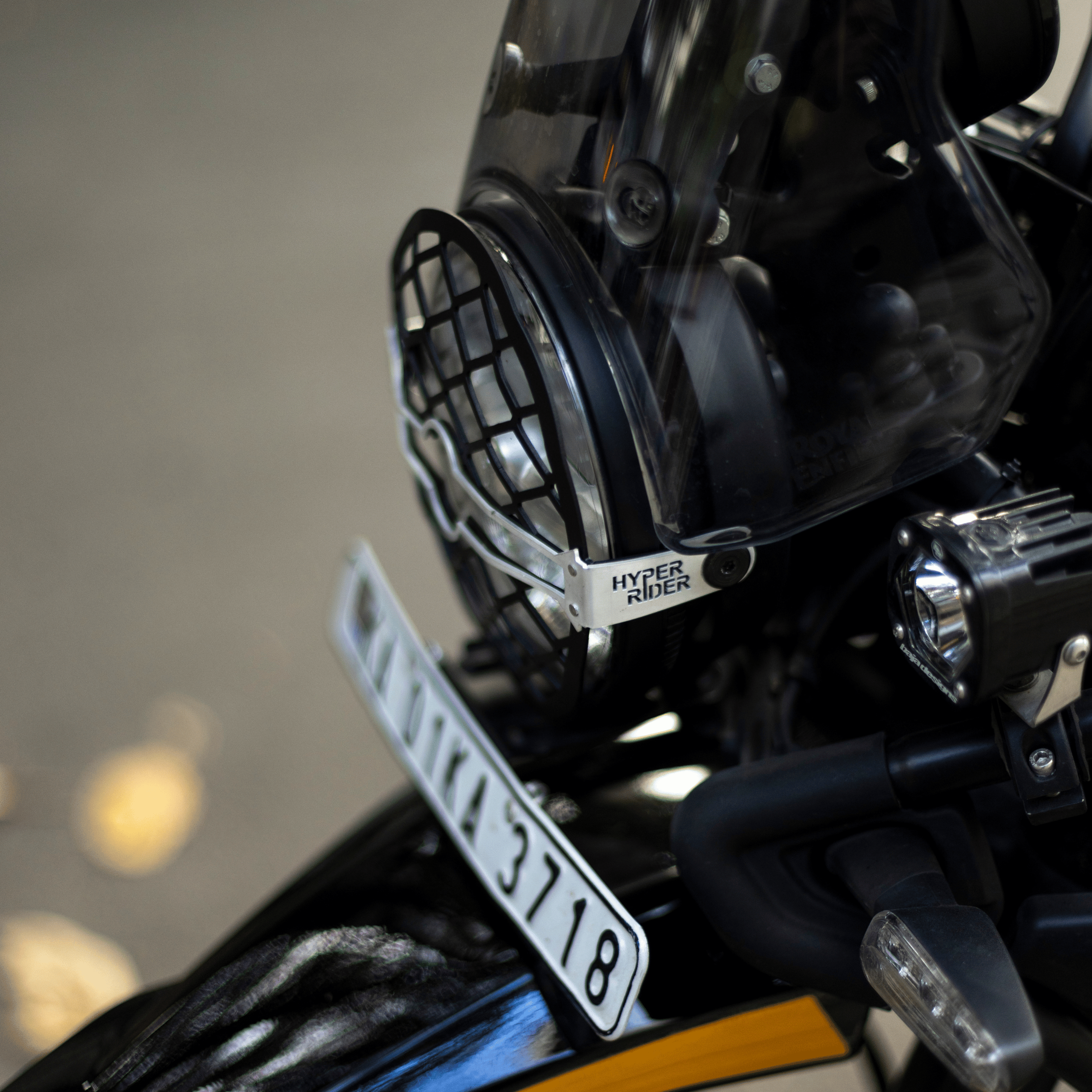 Hyperrider Black Headlight Grill for Royal Enfield Himalayan 450