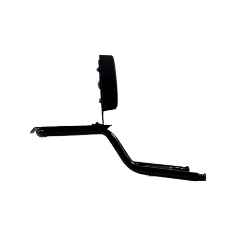 Auto Engina Top Rack with Backrest for Royal Enfield Hunter 350 19mm Mild Steel 12kg Gloss Black