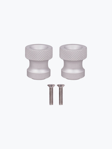 Legundary Custom KTM 390 Enduro R velox paddock spool aluminium silver swingarm spool stand bobbins