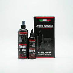 Moto Torque Air Filter Cleaning Kit for Reusable Motorcycle Air Filters