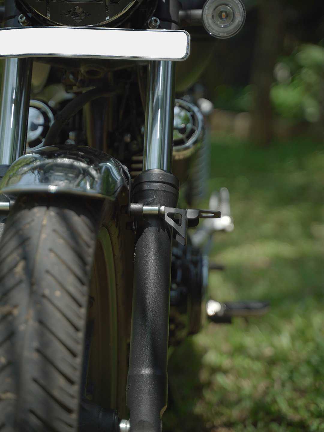Legundary Custom Honda Hness NYX Foglight Mount Set Mild Steel Black Auxiliary Light Bracket