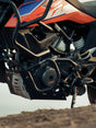 Legundary Custom Bellator lower crash guard KTM Adventure 390 black mild steel heavy duty engine protection