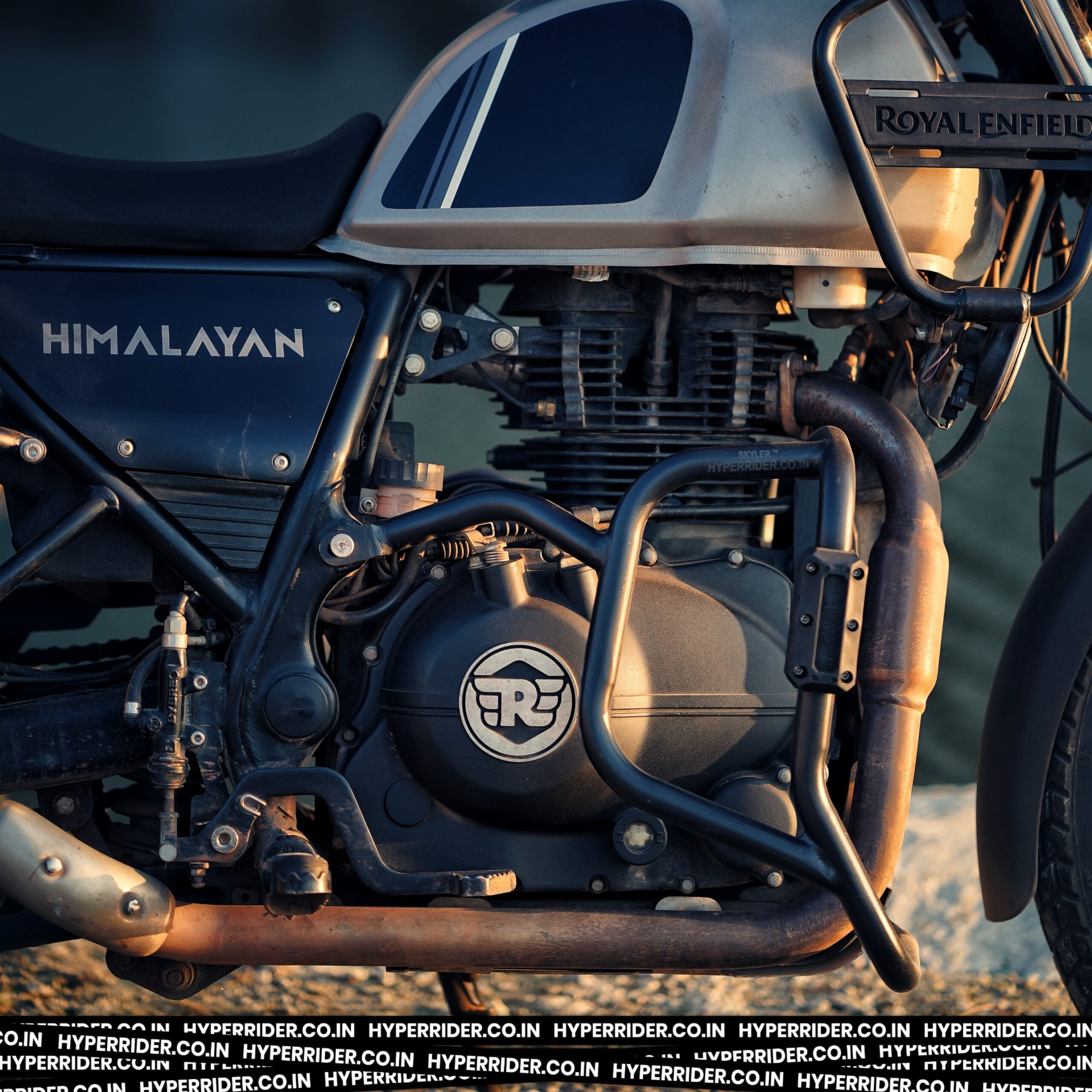 Hyperrider Royal Enfield Himalayan Crash Guard Type 2 with Universal Grab Slider