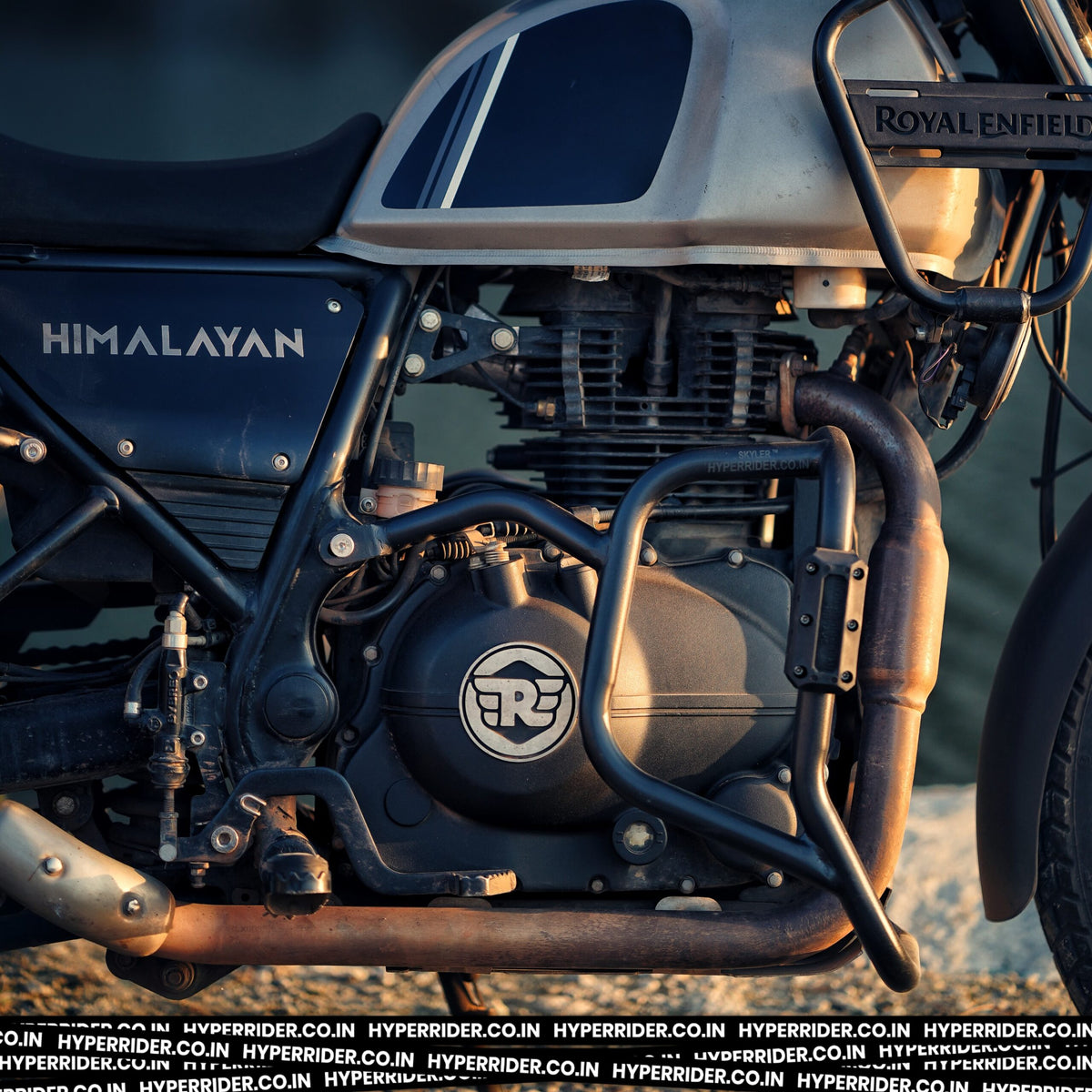 Hyperrider Royal Enfield Himalayan Crash Guard Type 2 with Universal Grab Slider