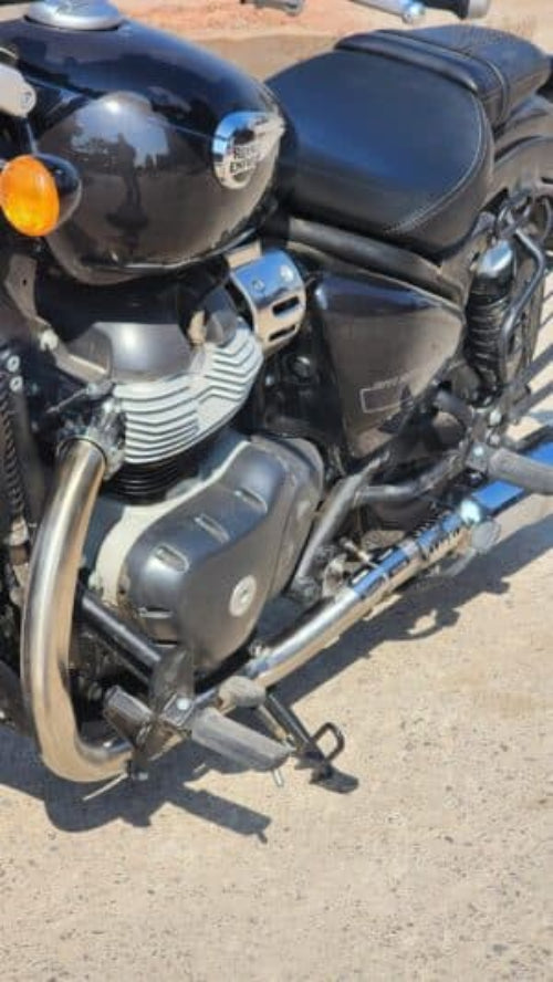 Bycology Rhino Racing 50mm Big Bore SS 304 stainless steel header pipes for Royal Enfield Super Meteor 650
