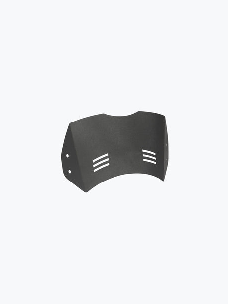 Legundary Custom Aegis metal visor for Royal Enfield Hunter 350 black mild steel headlight protection
