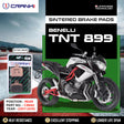 CRANK1 CB662 rear sintered brake pads for Benelli TNT 899 2017-2019 high performance motorcycle brake pads LEGUNDARY Custom