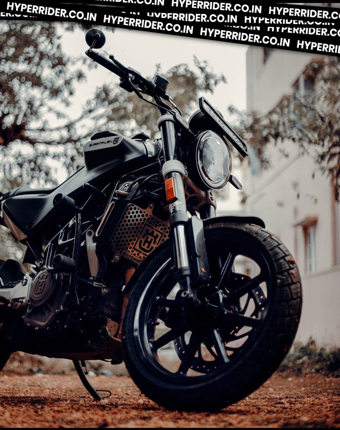 Hyperrider Stainless Steel Radiator Guard for Husqvarna Svartpilen and Vitpilen