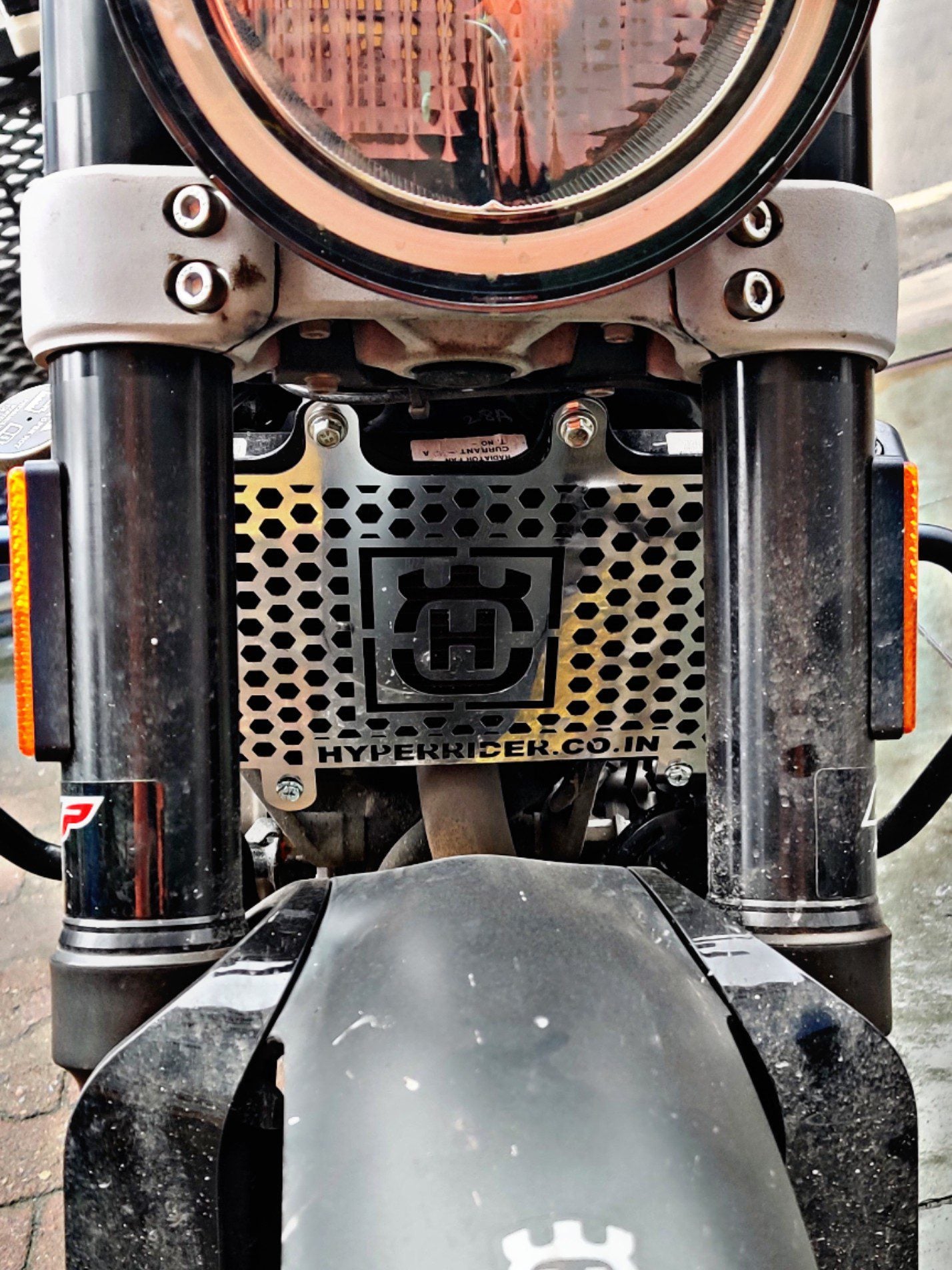 Hyperrider Stainless Steel Radiator Guard for Husqvarna Svartpilen and Vitpilen