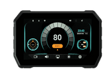 Sash Gears S5 Smart Riding Display with 5 inch touchscreen, wireless Apple CarPlay, Android Auto, dual 1080P cameras, GPS speed display and TPMS