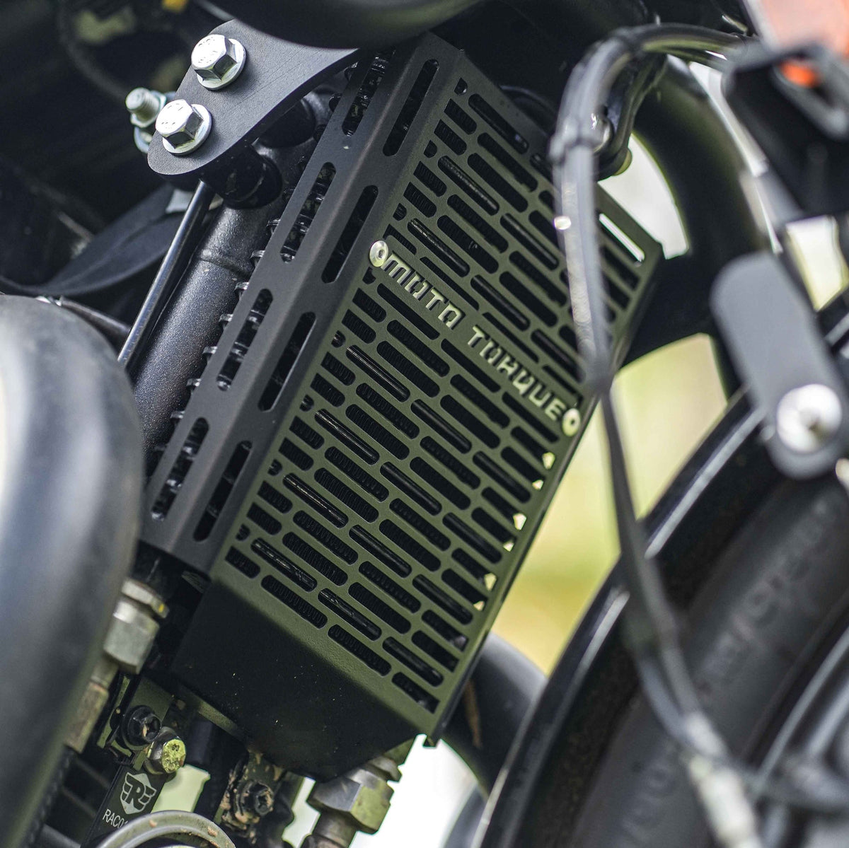 Moto Torque heavy duty radiator guard for Royal Enfield Shotgun 650 cooling system protection accessory